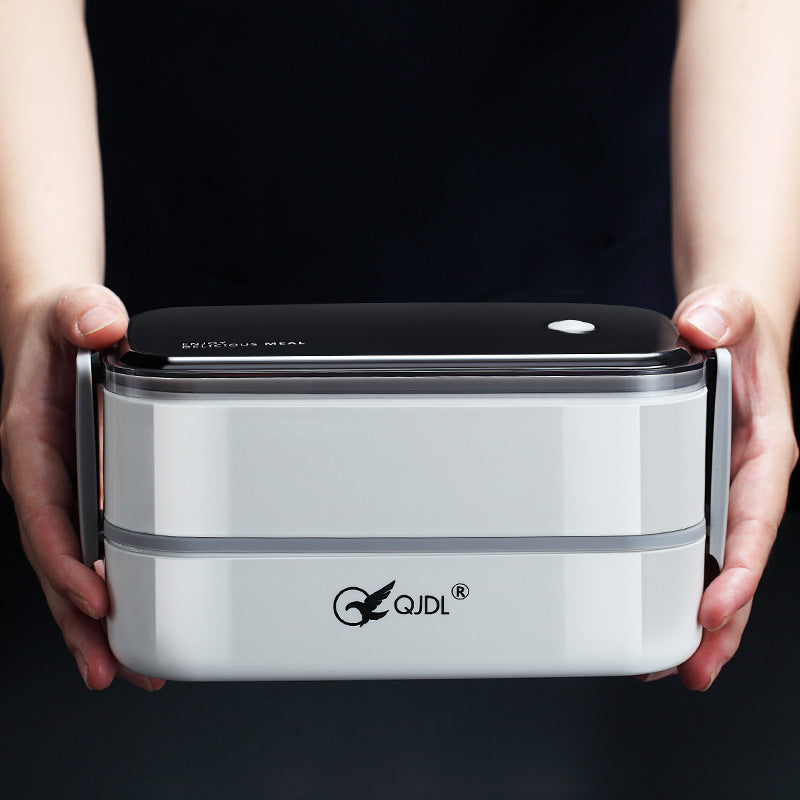 Microwaveable portable double-layer 304 stainless steel compartment insulation lunch box - V.I.P Digital Presence