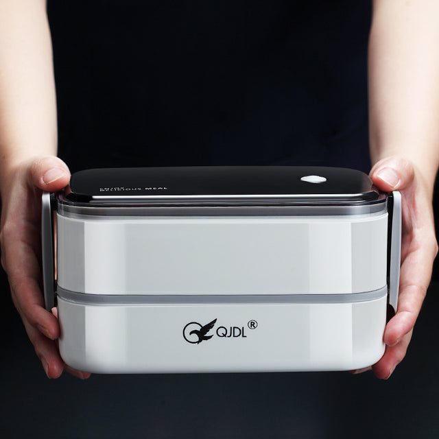 Microwaveable portable double-layer 304 stainless steel compartment insulation lunch box - V.I.P Digital Presence
