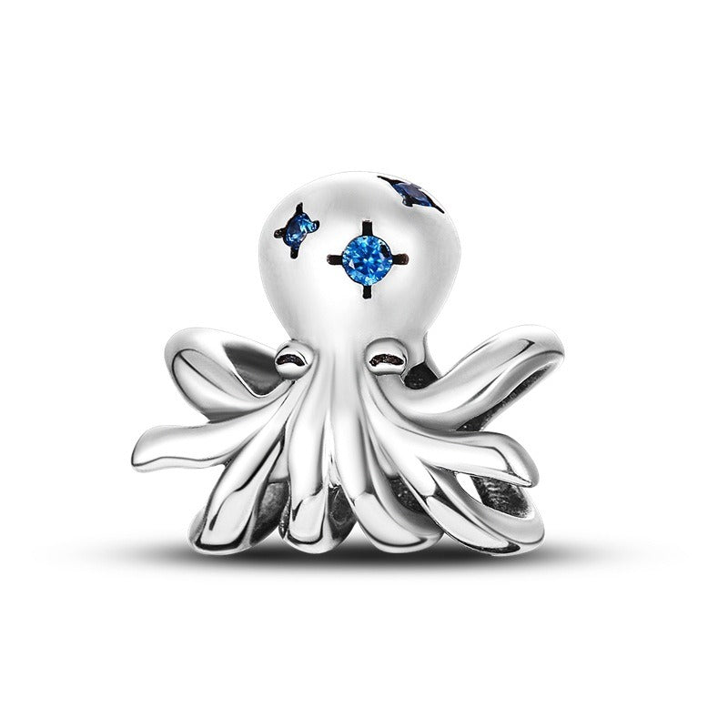 Ocean Wind Dolphin Whale Pendant Beads Copper Plated DIY Beads Bracelet Item - V.I.P Digital Presence