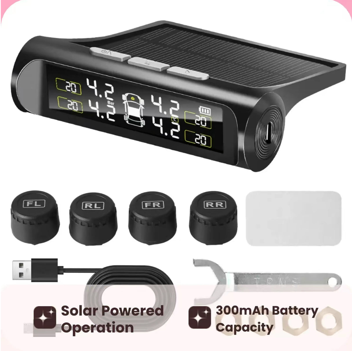 Monitor TPMS SolarTire