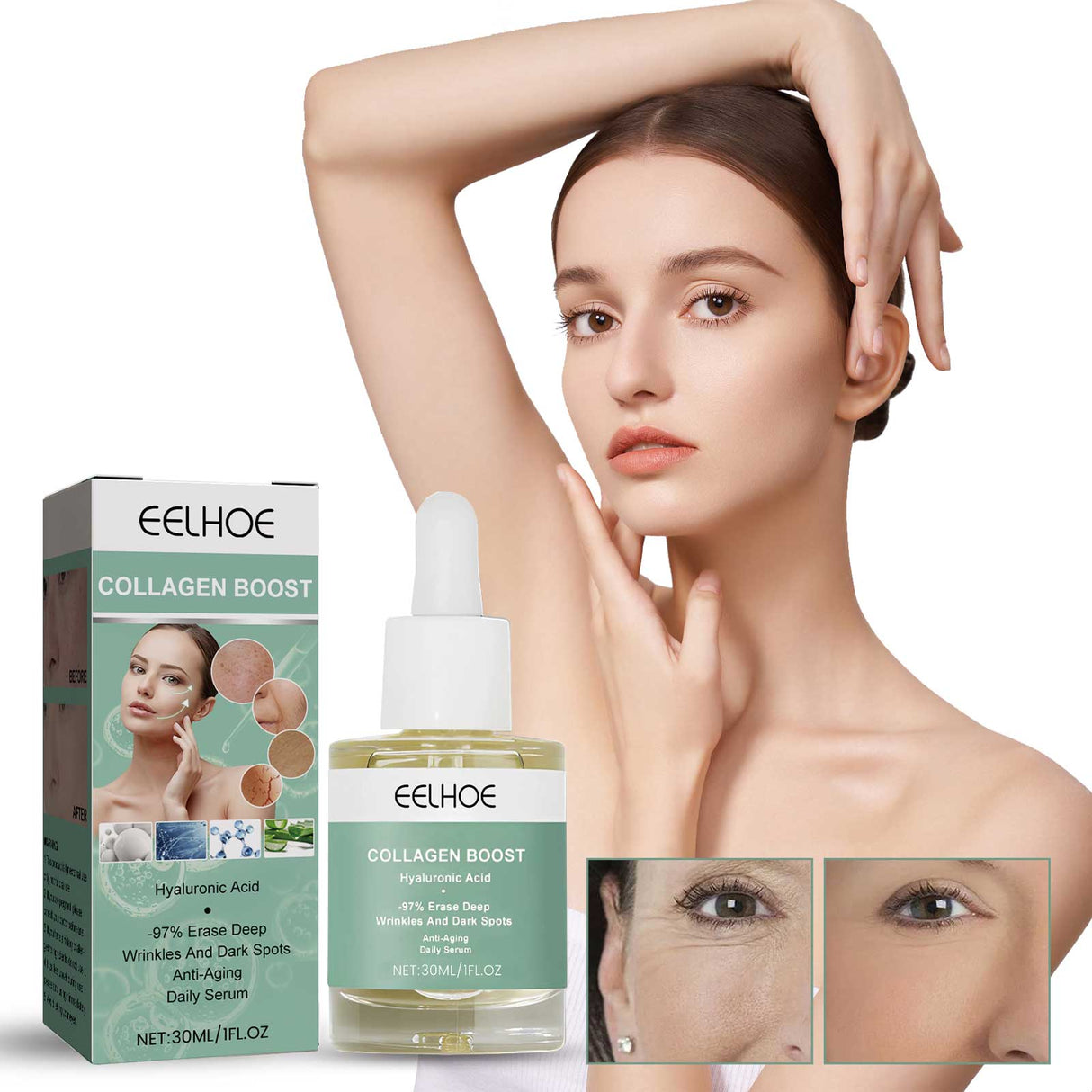 Collagen Anti-Aging Serum, Hydrates Reduces Fine Lines And Firming Skin Care Essence - V.I.P Digital Presence