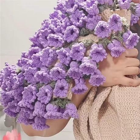 60cm New Creative Rose Bouquet Blanket (Finished), Crocheted Flower Bouquet Gift for Girlfriend - V.I.P Digital Presence