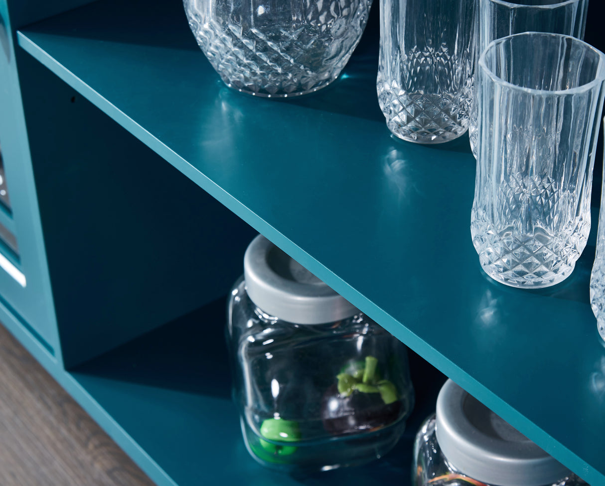 60" Sideboard Buffet Table /Storage Cabinet - V.I.P Digital Presence