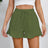 Women's cotton and linen shorts with ruffled edges and drawstring casual pants for women - V.I.P Digital Presence