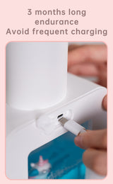 Cute Cat Rechargeable Touchless Automatic Soap Dispenser 400ml Kids foam Soap Dispenser with Night Light - V.I.P Digital Presence