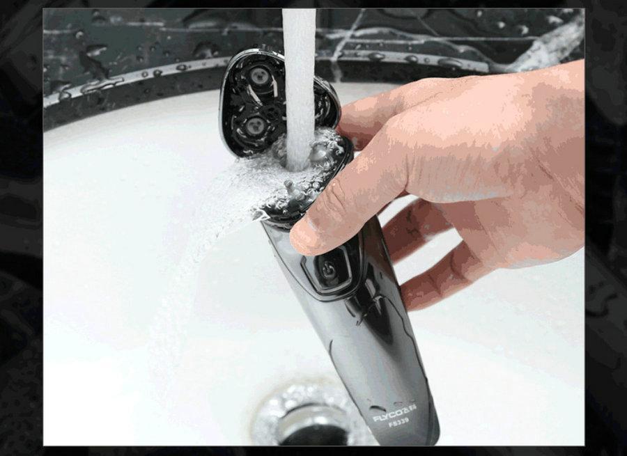 Flyco Raser FLYCO Washable Rechargeable Rotary Men's Electric Shaver Razor with 3D ...