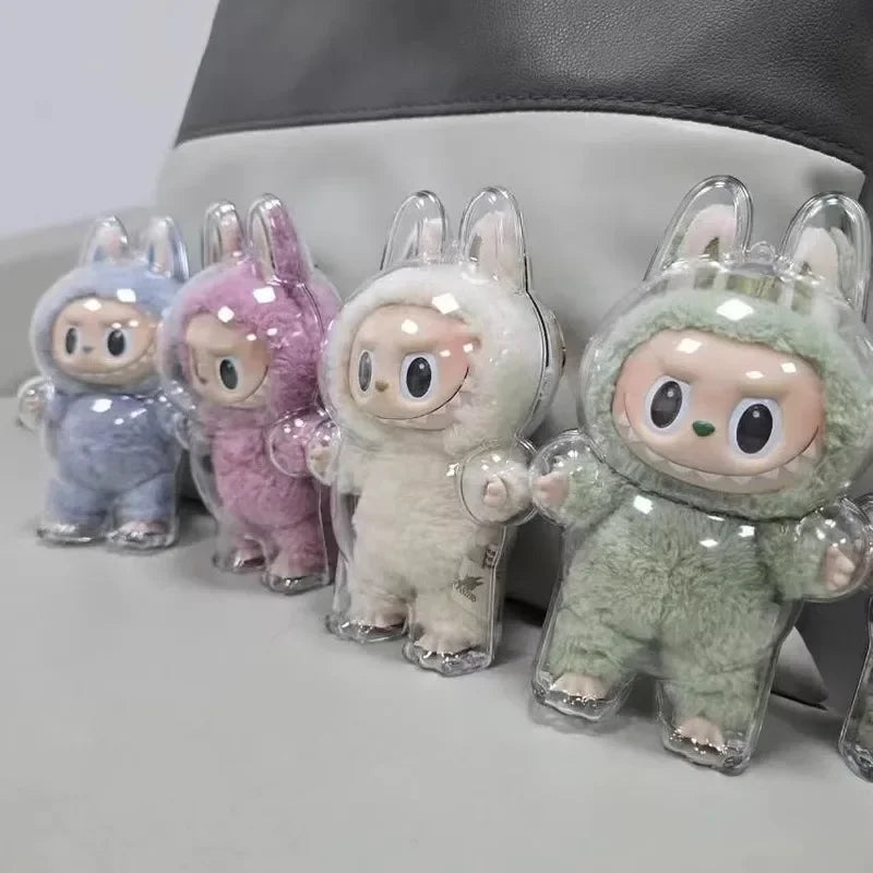 17cm Labubu Protector Case Labubu V1V2V3 Suitable for Wearing Clothes Protective Acrylic Storage Case Transparent DIY Gifts - V.I.P Digital Presence
