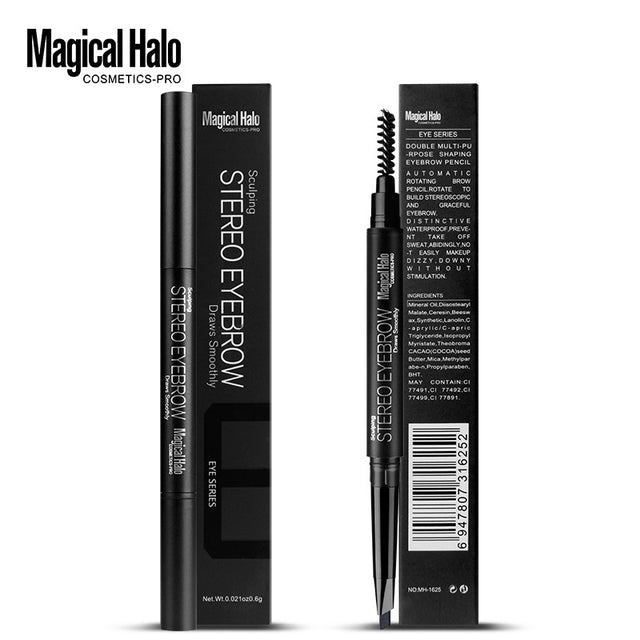 Makeup 5 Color Automatic Eyebrow Pencil Double Head Rotating Waterproof Makeup-Free Free-Shaving Eyebrow Pencil - V.I.P Digital Presence