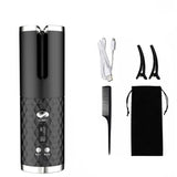 New Portable USB Charging Models Automatic Curling Iron Intelligent LCD Home Mini Lazy Hair Curler - V.I.P Digital Presence