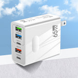 3.1A standard 65W fast charging mobile phone charger type-c PD+3USB multi port travel charging head - V.I.P Digital Presence