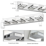 LED Modern Chrome Makeup Light, 5-Lights Acrylic Chrome Makeup Mirror Light - V.I.P Digital Presence