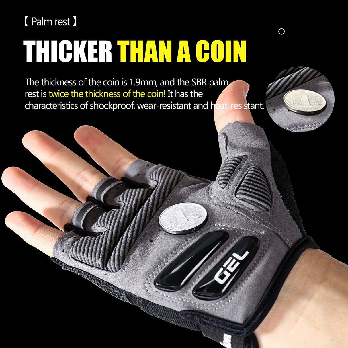 Half finger cycling gloves for men and women liquid silicone shock-absorbing and breathable sports bike fitness gloves - V.I.P Digital Presence