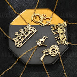 DIY Cutsom Drawing Art Necklaces Personalized Stainless Steel Kids Artwork Logol Pendant Jewelry Gifts for Family Children - V.I.P Digital Presence