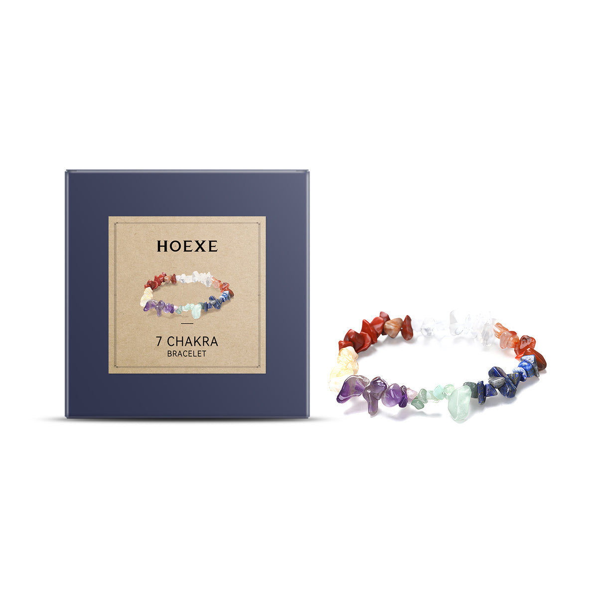 Seven-Color Bracelet Seven-Color Simple Jewelry Stone Bead Wheel Yoga Beaded Bracelet - V.I.P Digital Presence