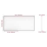 Large bathroom mirror with movable tray wall mounted mirror, vertically and horizontally suspended aluminum frame wall mounted m - V.I.P Digital Presence