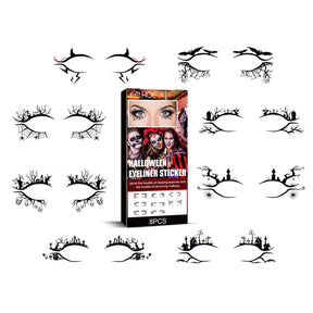 Halloween Eyeliner Patch, Scary Fashion Party Makeup Kit Bat Spider Decorative Eyeliner Eyeshadow Patch - V.I.P Digital Presence