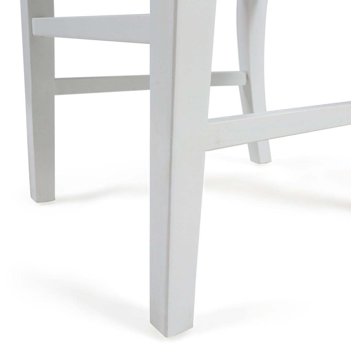Roshan Farmhouse Acacia Wood Dining Chairs, White (Set of 2) - V.I.P Digital Presence