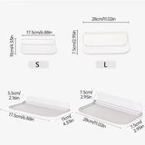 New Foldable Punch - Free Wall - mounted Plastic Floating Shelf for Bathroom and Toilet, Ideal for Towel and Clothes Storage - V.I.P Digital Presence