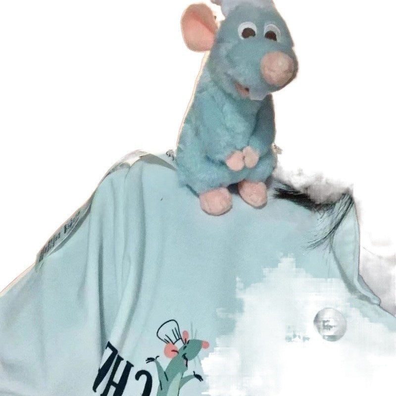 Super Cute Ratatouille Plush Doll Toy with Magnet Can Sit on Shoulder Cartoon Qi Xun