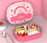 Cartoon cute food grade household 316 stainless steel compartment lunch box lunch box - V.I.P Digital Presence