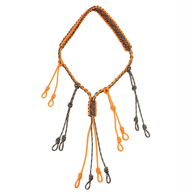 Hunting Decoy Rope Hunting Duck Call Lanyard Cord Hunter Game Whistle Lanyard Hunting Decoy Rope with 12 Adjustable Loops Rings - V.I.P Digital Presence