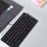 USB desktop laptop keyboard wired chocolate mini silent small keyboard - V.I.P Digital Presence