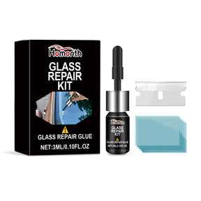 Glass Repair Kit Automotive Windshield Cracks Scratches Clear Vision Portable Adhesive - V.I.P Digital Presence