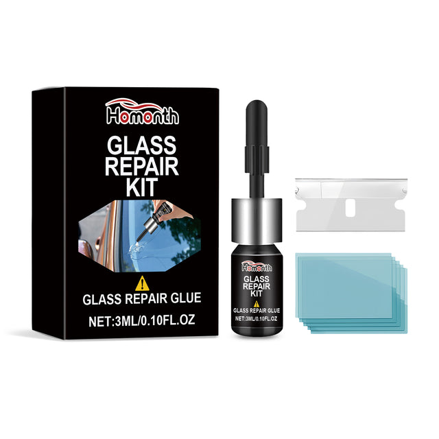 Glass Repair Kit Automotive Windshield Cracks Scratches Clear Vision Portable Adhesive - V.I.P Digital Presence