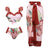 European and American conservative vacation beach hot spring swimsuit French retro one-piece bikini - V.I.P Digital Presence