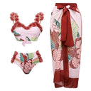 European and American conservative vacation beach hot spring swimsuit French retro one-piece bikini - V.I.P Digital Presence