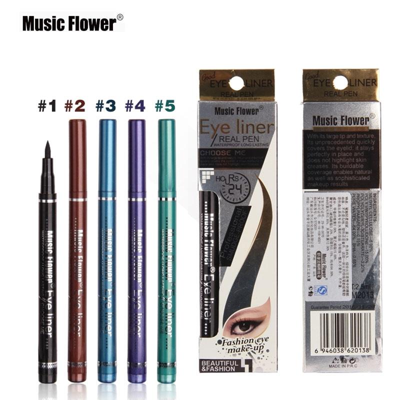 Music Flower New Makeup Cosmetic Black Eyeliner Waterproof Eye Liner Pencil Shadow KAJAL Gel Eyeliner Make up Smokey Eye - V.I.P Digital Presence