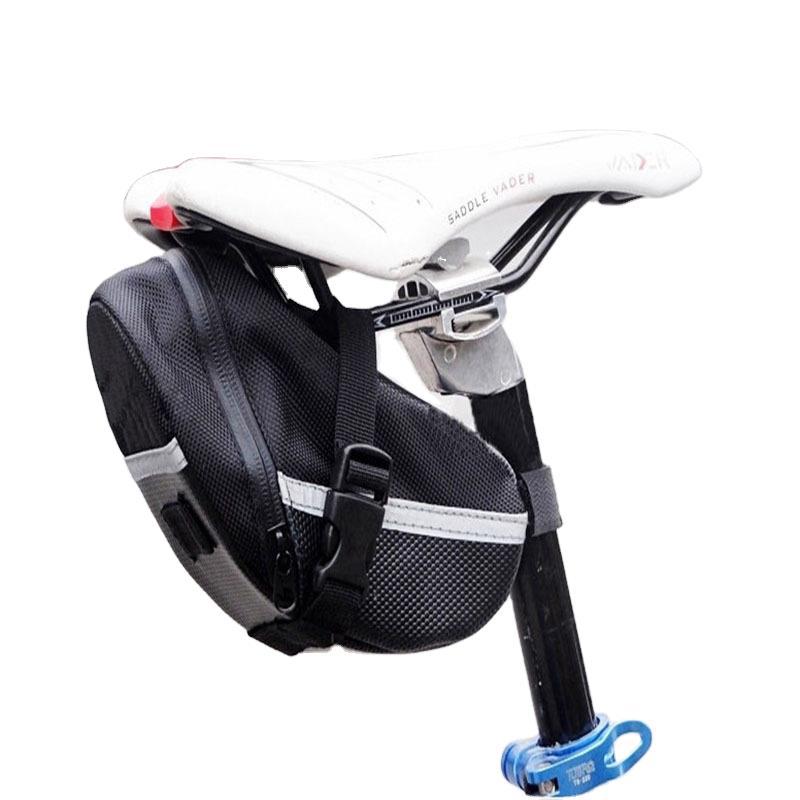 Bolsa para sillín de bicicleta de montaña, tija de sillín, bolsa para asiento trasero, kit de cojín, accesorios para equipo de ciclismo 