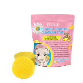 Turmeric Acid Cleansing Pad Gently Cleanses Skin, Lightened Acne Face, Brightened Pores - V.I.P Digital Presence