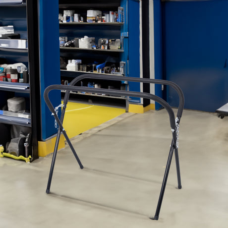 Heavy duty workbench, heavy-duty folding workbench, bumper, mudguard, door, hood for optimal use, 750 pound capacity - V.I.P Digital Presence