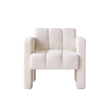 31.10" Wide Boucle Upholstered Accent Chair - V.I.P Digital Presence