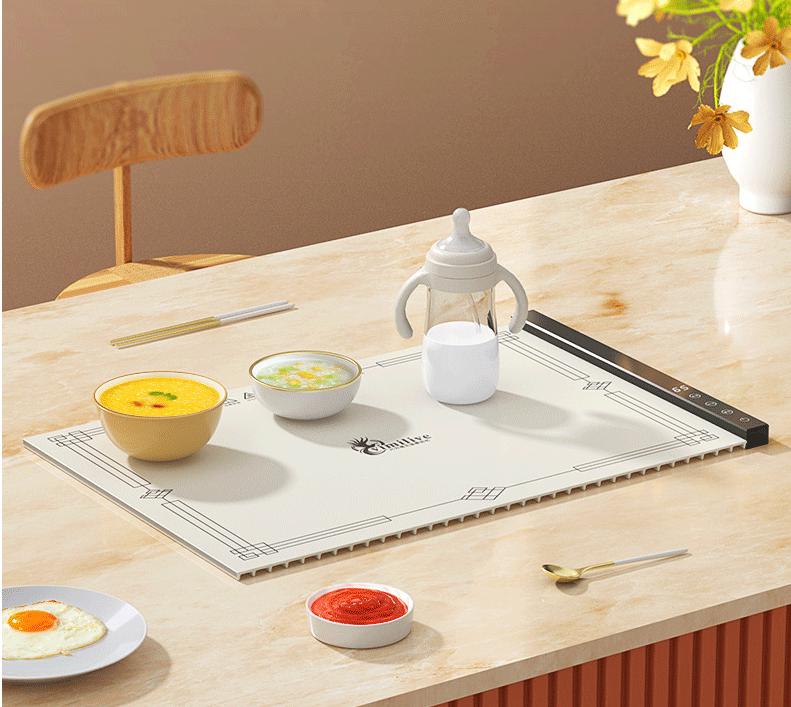 Silicone food insulation hot dish board, home folding multifunctional intelligent constant temperature heating table - V.I.P Digital Presence
