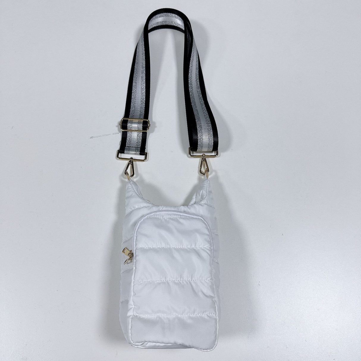 Funda para botella de plumón para exteriores de invierno, portátil, a la moda, con cinturón de hombro, bolsa para hervidor, funda para taza con preservación de calor oblicua de mano 