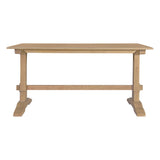 TREXM 3-piece retro dining table, rectangular stand table, and 2 4-person wooden stools (made of natural wood) - V.I.P Digital Presence