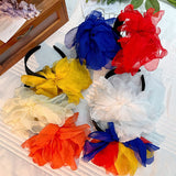 Oversized and exaggerated handmade fabric flower versatile headband - V.I.P Digital Presence