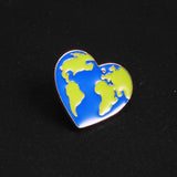 Earth Heart Enamel Pins Protect the Earth Ecology Metal Badge Love Green Earth Brooches Unisex Fashion Jewelry accessories - V.I.P Digital Presence