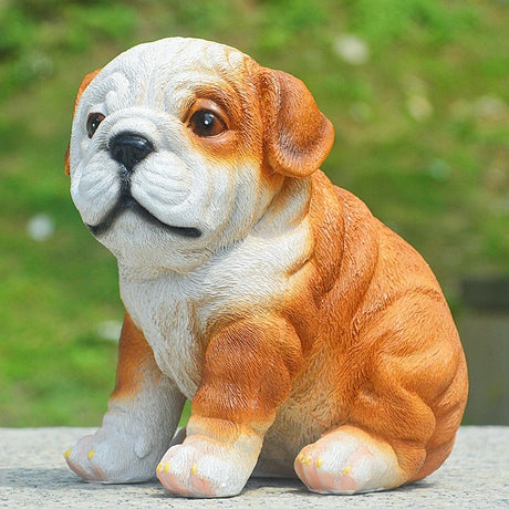 Bulldog ornament puppy resin - V.I.P Digital Presence