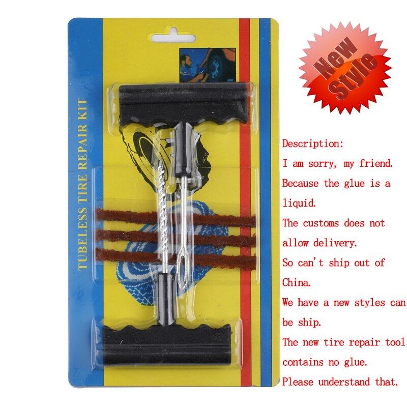 Car Tire Repair Tool Kit For Tubeless Emergency Tyre Fast Puncture Plug Repair Block Air Leaking For Car/Truck/Motobike - V.I.P Digital Presence