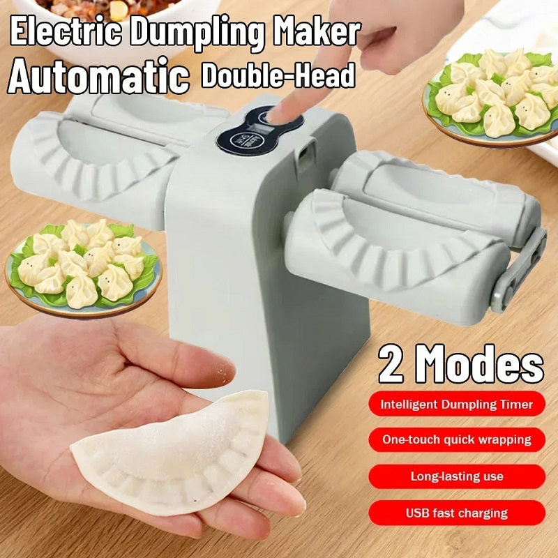 Fully Automatic Electric Dumpling Artifact Kitchen Household Double Head Automatic Manual Press Type Pierogi Maker Mould Machine - V.I.P Digital Presence