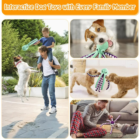 Pet Plush Toy Cat Dog Voice Octopus Shell Puzzle Toy Bite Resistant Interactive Pet Dog Teeth Cleaning Chew Toy Pet Supplies - V.I.P Digital Presence