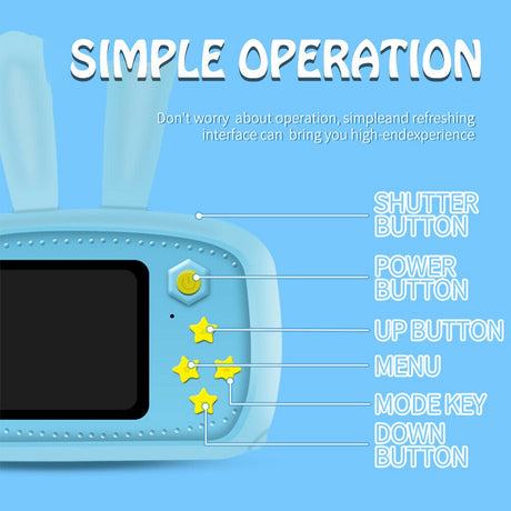 Children Take Photo Camera Full HD 1080P Portable Digital Video Camera 2 Inch LCD Screen Display Children ForKid Learning Study - V.I.P Digital Presence