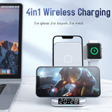 Private Four in One Wireless Charging Stand up Desktop Clock Wireless Charger Suitable for iPhone 13/14 - V.I.P Digital Presence