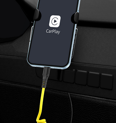Spring car PD data cable 60w 2-in-1 elbow telescopic fast charging cable suitable for Ideal Wenjie Tesla - V.I.P Digital Presence