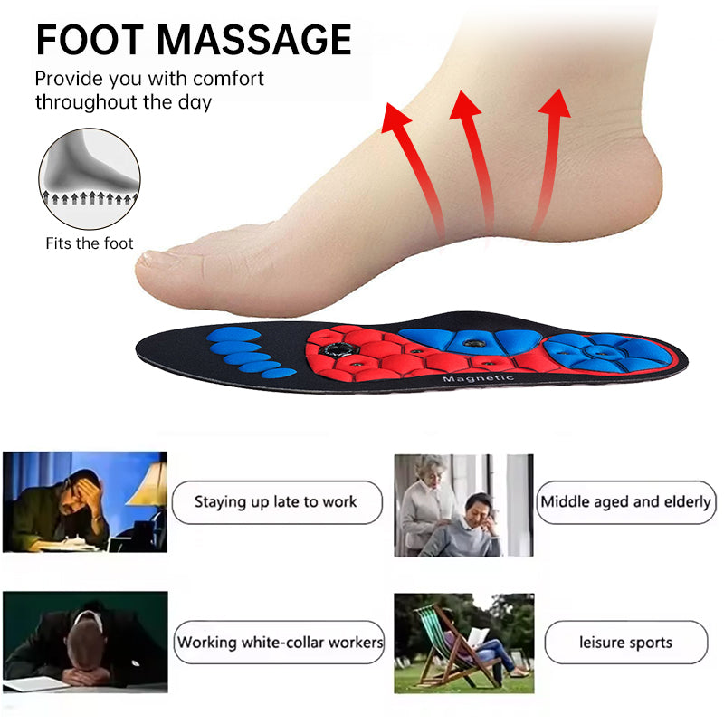 Magnetic therapy sports insoles for foot massage, weight loss, acupressure, anti - fatigue and healthcare - V.I.P Digital Presence