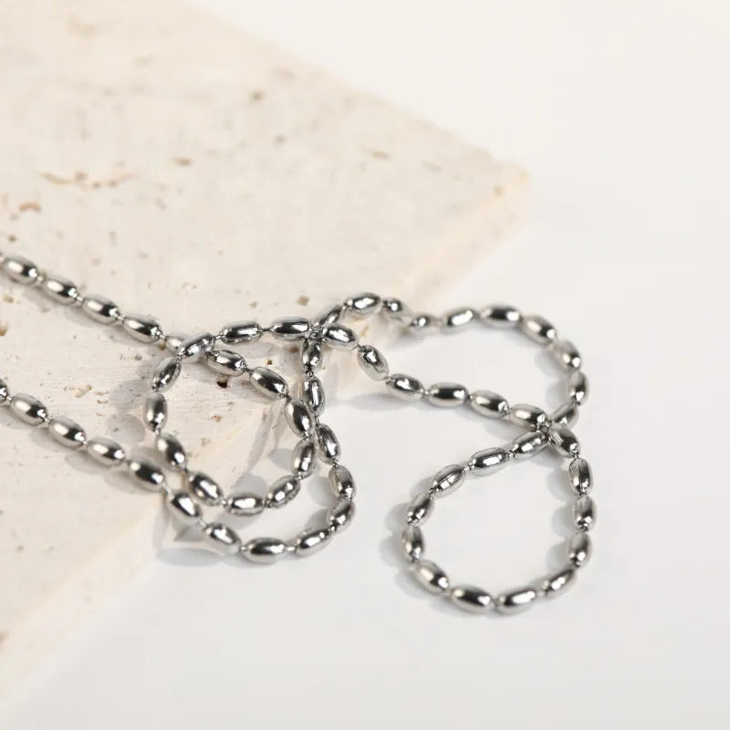 Titanium Steel Beaded Necklace - V.I.P Digital Presence