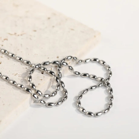 Titanium Steel Beaded Necklace - V.I.P Digital Presence